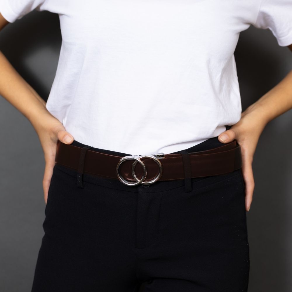 Automatikgürtel - Classic Brown x Silver Loop