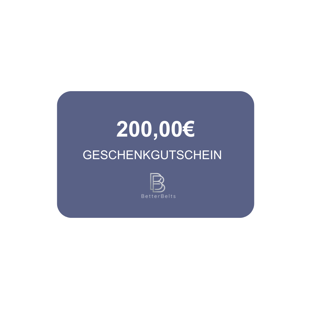 Gutschein BetterBelts - Geschenkgutschein per Mail