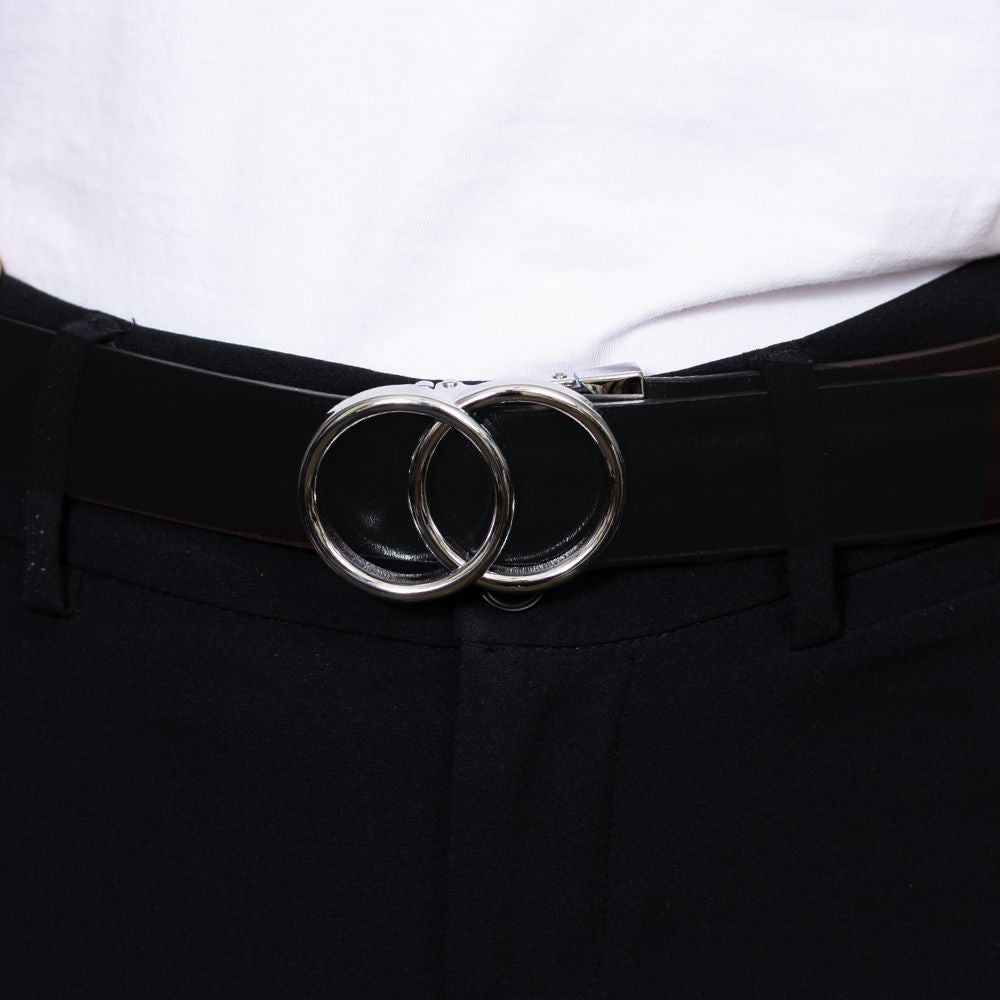 Automatikgürtel - Classic Black x Silver Loop