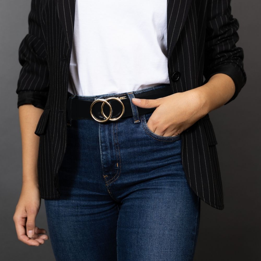 Automatikgürtel - Classic Black x Gold Loop