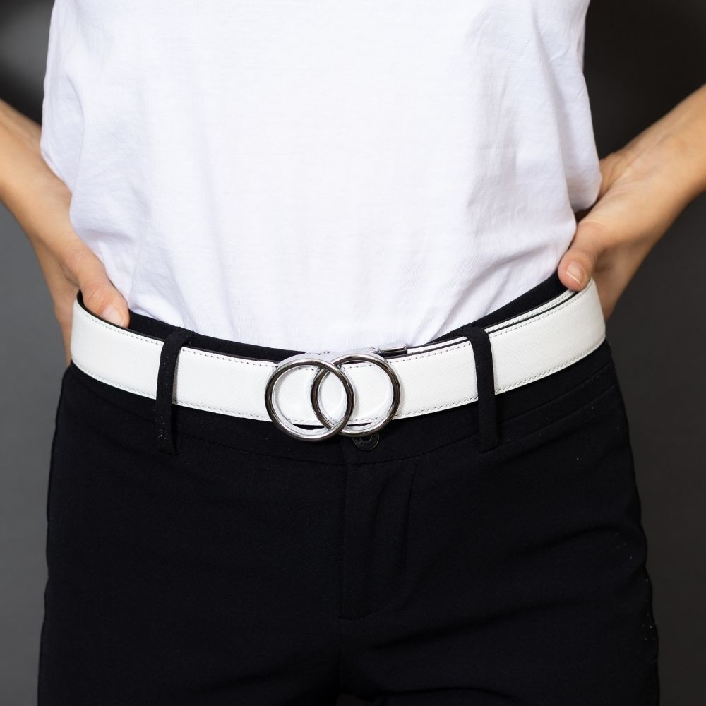 Automatikgürtel - Vegan Snow White x Silver Loop