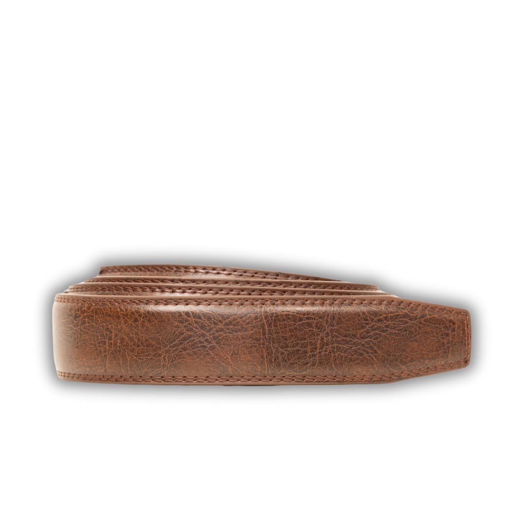 Automatikgürtel - Chestnut x Pure Silver