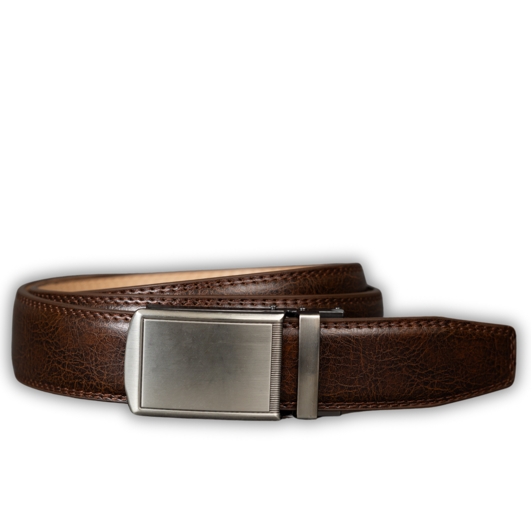Automatikgürtel - Chestnut x Pure Silver